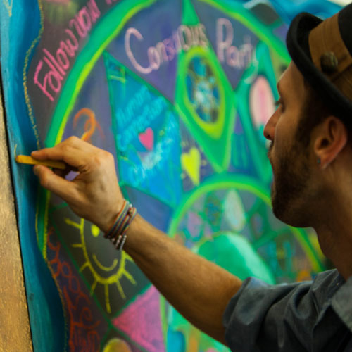 Community Art Mural at Bioneers 2015